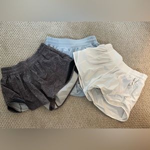 Lululemon bundle!!!! 4” hotty hot shorts (3 pack)